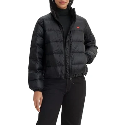 Imagen de Levi&#039;s Polly Packable Caviar Chaqueta de plumas Mottled black black, Mujer, Talla: XS,