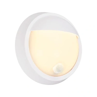 Imagen de Briloner Aplique para exterior recargable LED 3785016 blanco detector de movimiento