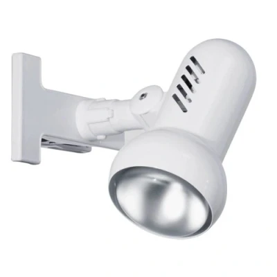 Imagen de Eglo Manhattan lámpara de lectura pinza, luminaria para cama y escritorio, iluminador pinza metal plástico en blanco, foco luz con casquillo E27