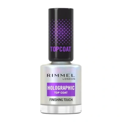 Imagen de Rimmel London, Nail Care, Holographic Top Coat, Tratamiento de uñas, 12 ml