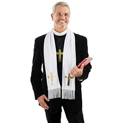 Imagen de Fun Shack Set Disfraz Cura Hombre, Hombre Cura,Disfraces Cura, Sacerdote, Halloween, Halloween