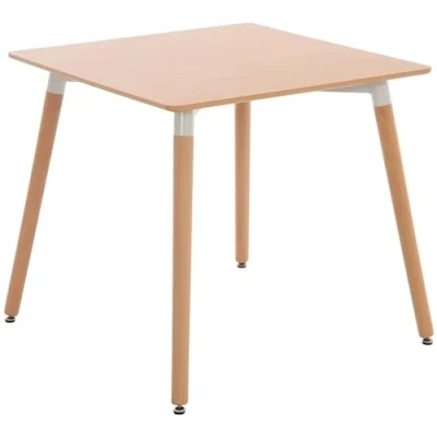 Imagen de CLP Mesa Auxiliar Viborg I de Centro con Tablero MDF, Café Base Madera, Cocina Color:, Color:Blanco, Tamaño:60 cm