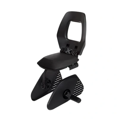 Imagen de BOBIKE 8010600002 Silla Trasera One Junior para Bicicletas con Ruedas de 26 a 29 Apta niños Peso máximo 35kg Anclaje en el portaequipajes Color Negro/Gris Oscuro