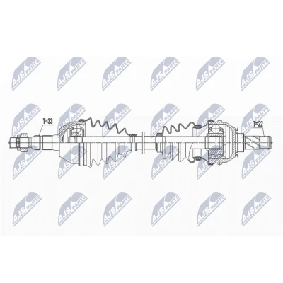 Imagen de Semi eje NTY NPW PL 119