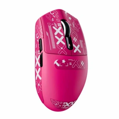 Imagen de ATTACK SHARK G3 Ratón Gaming Inalámbrico, 25000 dpi, Sensor PixArt PAW3311, 59g Superlight, 80 Millones de Clics, Batería 500mAh Gamer G305, Bluetooth/2.4G/Cableado, para PC/Mac, Rojo Berry