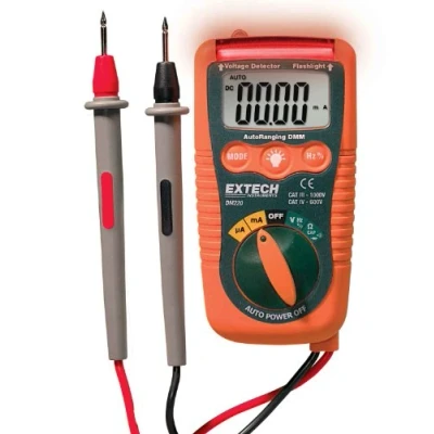 Imagen de Extech DM220 Multímetro mini de bolsillo CAT IV con detector voltaje sin contacto