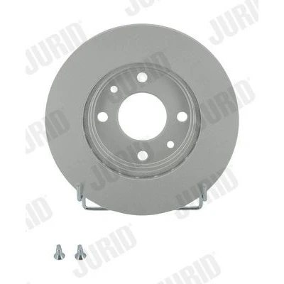 Imagen de JURID 561336JC Disco de freno 238 20 4 100 ventilado revestido con tornillos RENAULT: CLIO 2, Kangoo I, 1