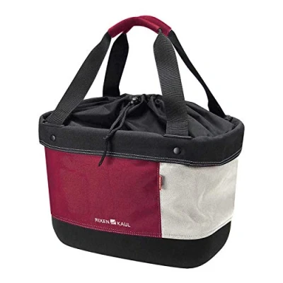 Imagen de KLICKfix Shopper Alingo Bolsa para Manillar, Niñas, Rojo/Crema, 17 litro