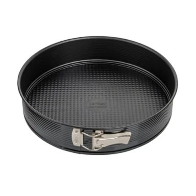 Imagen de ZENKER Molde Desmontable 30cm 1 Fondo, para Tartas, con Recubrimiento Antiadherente, Acero, Negro, 30 cm