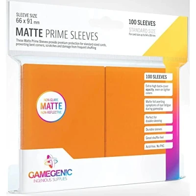 Imagen de Gamegenic GGS11035ML Matte Prime Sleeves (100 Pack), Orange