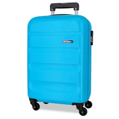 Imagen de Roll Road Flex Maleta de Cabina Azul 35x55x20 cms Equipaje Mano Air Europa Rígida ABS Cierre combinación Lateral 33L 2,78 kgs 4 Ruedas Dobles