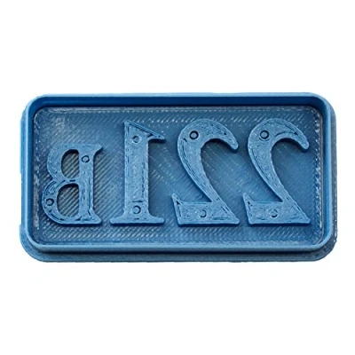 Imagen de Cuticuter 221B Sherlock Holmes Cortador de Galletas, Azul, 8x7x1.5 cm