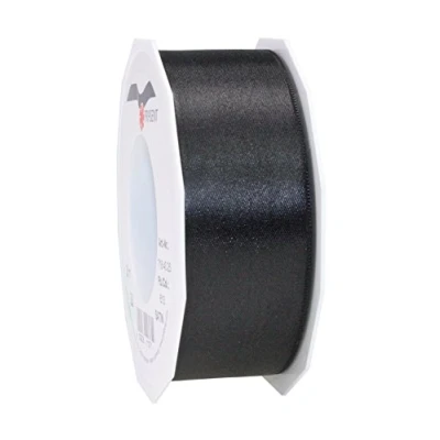Imagen de Prasent C.E. Pattberg Rollo de Cinta Doble Cara Satinado (40 mm, 25 m, Color Negro
