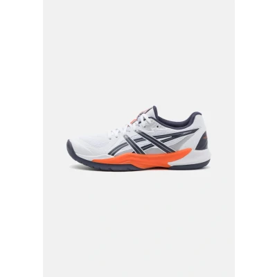 Imagen de Asics Powerbreak Zapatillas de balonmano, Hombre, Talla: 46, White/nova orange Tela/tejido sintético