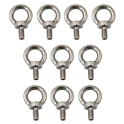 Imagen de M6 Perno de ojo acero inoxidable 304 Tornillo (10 Pack)