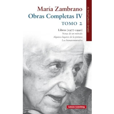Imagen de Libros (1977 1990). Tomo II: Obras Completas María Zambrano. Volumen IV