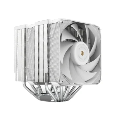 Imagen de Mars Gaming MCPU XU6, Disipador CPU Doble Torre, TDP 350W, 2x Ventiladores de Aspas Híbridas y Rodamiento FDB Cobre Hiperbalanceado, 6 Heatpipes Tecnología HCT ULTRA, Multisocket Universal, Blanco