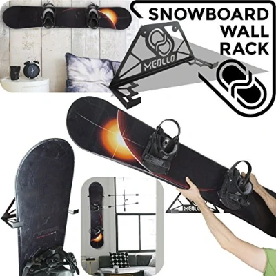 Imagen de Soporte de pared para snowboard (100% Acero) (Negro)