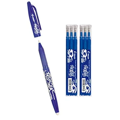 Imagen de Pilot FriXion Ball Bolígrafo de tinta borrable (incluye 6 minas), color azul