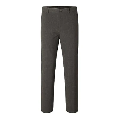 Imagen de SELETED HOMME Pantalones Slhslim Robert Des Flex 175 Noos, Gris Jaspeado/Controles: Gris, 32W x 32L para Hombre