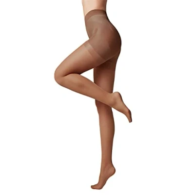 Imagen de Conte elegant Medias moldeadoras de mujer con efecto push up lisas X PRESS 40 color Moca talla 5