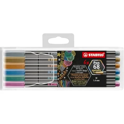 Imagen de STABILO Pen 68 Rotulador metálico prémium, color multicolor