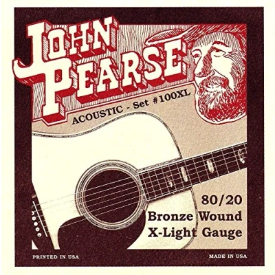 Imagen de John Pearse 100XL Juego de cuerdas para guitarra bronce