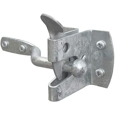 Imagen de IRONTITE® pestillo para puerta de jardín puertas madera, galvanizado protección contra la intemperie, uso externo como y (galvanizado)