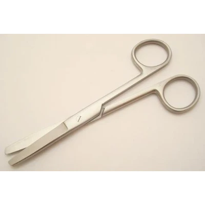 Imagen de 5 &quot;inoxidable Tijeras quirúrgicas, cuchillas rectas, puntas romas
