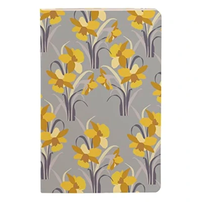 Imagen de Clairefontaine 115665C Un cuaderno cosido con motivos florales/narcisos 11x17 cm 64 páginas rayadas 90 g Papel blanco granulado Colección La Vie en Vosges 3 imágenes, entrega aleatoria