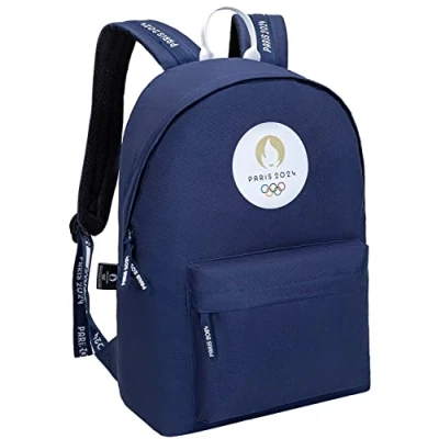 Imagen de Paris 2024 Mochila escolar (43 x 30 14 cm), color azul, 43 cm
