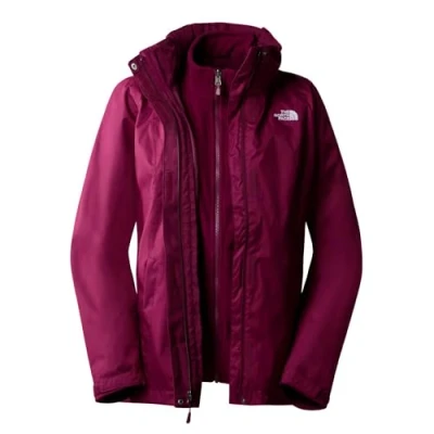 Imagen de The North Face W Evolve II Triclimateeu Chaqueta outdoor, Mujer, Talla: Medium, Boysenberry/fawn grey