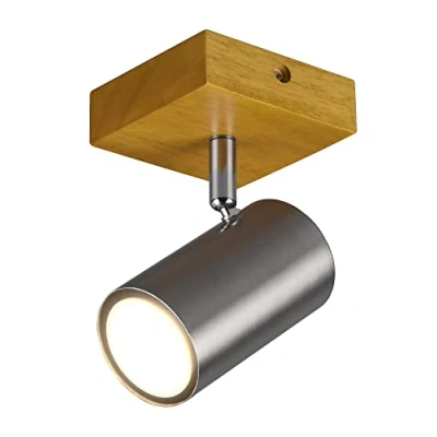 Imagen de Trio, Foco, Marley 1xGU10, max.15,0 W Cuerpo: Metal, Níquel mate A:9,0cm, L:12,0cm, A:16,0cm Montaje en techo y pared,Sin bombilla,FLEXConnect