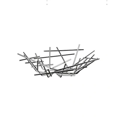 Imagen de Alessi Blow Up FC02 Cesta de Frutas Diseño, en Acero Inoxidable 18/10, Brillante