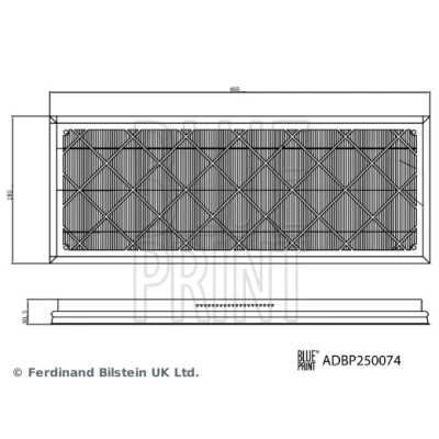 Imagen de BLUE PRINT ADBP250074 Kit de filtros, recirculación aire habitáculo