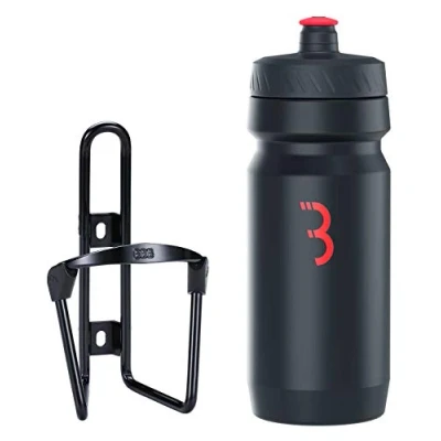 Imagen de BBB Cycling Combinación de portabidones ajuste universal y botella 550 ml. Color Negro Rojo Modelo Combo FuelTank Comptank BBC 03C