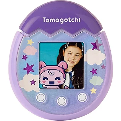 Imagen de TAMAGOTCHI 42902UK Bandai Pix, la próxima generación de Mascota Realidad Virtual con cámara, Juegos y Personajes coleccionables, Cielo, Morado