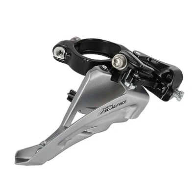 Imagen de SHIMANO Alivio M3100 Desviador 3x9V con Accesorio de Abrazadera Manguera, Unisex Adult, Black, Talla única