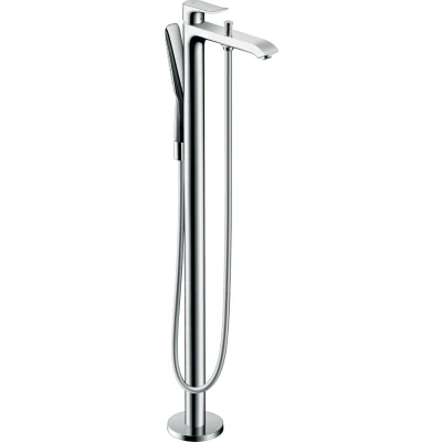 Imagen de Hansgrohe 31471000 Metris grifo de pie con ducha mano para bañera, cromo