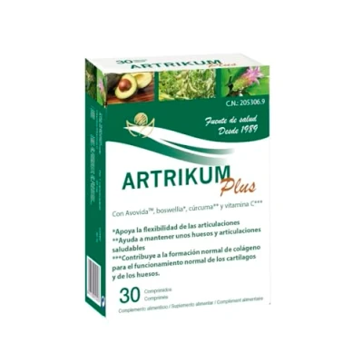 Imagen de Artrikum Plus 30 comprimidos Herbetom Bioserum Con Avovida, boswellia, cúrcuma Función articular Inflamación y dolor articulaciones