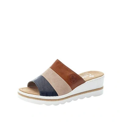 Imagen de Rieker 67492, Sandalia Mujer, Color Azul, 42 EU