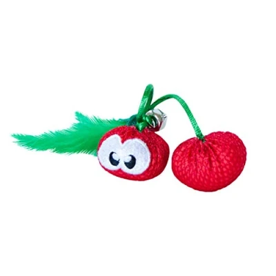 Imagen de Petstages Dental Cherries Juguete para morder gatos Con hierba gatera