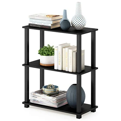 Imagen de Furinno Estante De Exhibición Multipropósito 5 Niveles Giro Y Tubo, Americano / Negro