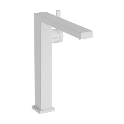 Imagen de hansgrohe Tecturis E Fine grifo lavabo sin desagüe, monomando 243 mm, mezclador ahorro de agua (EcoSmart+), blanco mate, 73072700