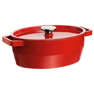 Imagen de Pyrex Slow Cook Cacerola De Hierro Fundido Oval, 33 Cm, 5,8 L, Todos Los Fuegos