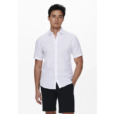 Imagen de Only &amp; Sons Onscaiden SS Solid Camisa, Hombre, Talla: XL, White