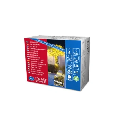Imagen de Konstsmide 3610 000 Guirnalda de micro led (40 diodos amarillos, transformador exterior 24 V, cable negro)