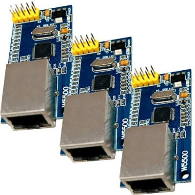 Imagen de AZDelivery 3 x W5500 Ethernet Modulo Compatible con Arduino E Book Incluido!
