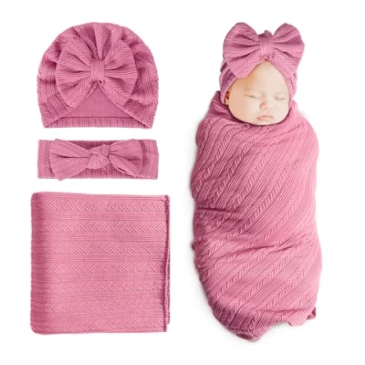 Imagen de DRESHOW Manta Bebé Recien Nacido de Arrullo Cobija Envolvente para Swaddle Bebés 0 3 Meses