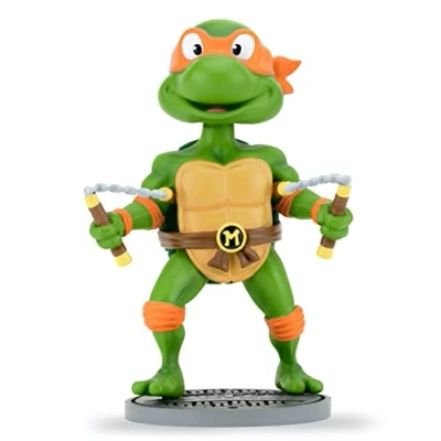 Imagen de Figura Michelangelo Tmnt Las Tortugas Ninja Head Knockers 16,5 Cm